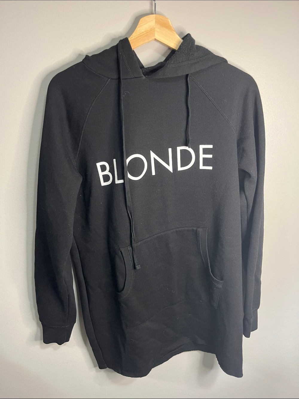 "BLONDE" hoodie size XS